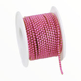 1 Yard SS6 Purple Gold Metal Chain Banding